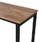 Flash Furniture Jura Metal Bar and Wine Table w/2 Slanted Shelves for Bottle Storage and Hanging Glass, Black Frame NAN-F-HY-B23102-BLKBRN-GG - alternate 5